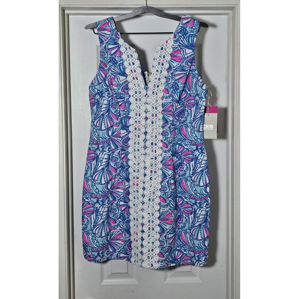 Lilly Pulitzer Blue and Pink Patterned Dress